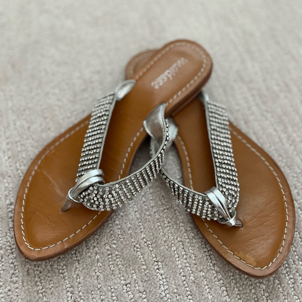 Matisse Silver Rhinestone Sandals